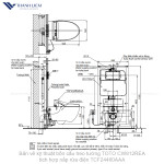 Bồn cầu treo tường TOTO CW812REA tích hợp nắp rửa điện TCF24460AAA