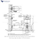 Bồn cầu treo tường TOTO CW812RA tích hợp nắp rửa điện TCF23410AAA