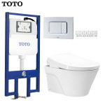 Bồn cầu treo tường TOTO CW822REA kết hợp nắp rửa điện tử TCF47360GAA