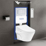 Bồn cầu treo tường TOTO CW822REA kèm nắp điện tử TCF24460AAA