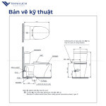 Bồn Cầu 2 Khối TOTO CS326DT3 Kết Hợp Nắp Đóng Êm TC385VS