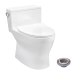 Bồn cầu 1 khối TOTO MS188V kết hợp nắp đóng êm TC600VS 