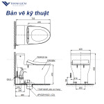 Bồn cầu 1 khối TOTO MS188VKW25 kết hợp nắp điện tử Washlet TCF34461GAA 