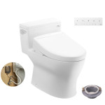 Bồn cầu 1 khối TOTO MS188VKW25 kết hợp nắp điện tử Washlet TCF34461GAA 