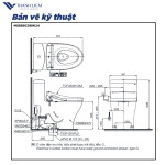  Bồn cầu điện tử TOTO MS889CDRW24 kết hợp nắp rửa Washlet TCF33461GAA