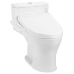 Bồn cầu TOTO MS855CDW17#XW 1 khối nắp điện tử Washlet C2 TCF23460AAA giấu dây 