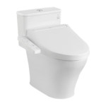  Bồn cầu 1 khối TOTO MS857CDW17#XW nắp điện tử Washlet C2 TCF23460AAA giấu dây 