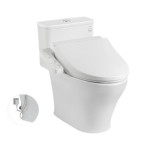  Bồn cầu 1 khối TOTO MS857DW18#XW nắp điện tử TCF23710AAA Washlet C2 cơ bản 