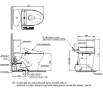  Bồn cầu TOTO CS838CDW17#XW 2 khối nắp điện tử Washlet C2 TCF23460AAA giấu dây 