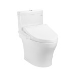  Bồn cầu TOTO CS769CDRW17#XW 2 khối nắp điện tử Washlet C2 TCF23460AAA giấu dây 