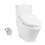  Bồn cầu TOTO CS945PDW18#XW 2 khối nắp điện tử TCF23710AAA Washlet C2 cơ bản thoát ngang 
