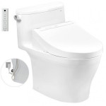  Bồn cầu TOTO MS887RW14#XW 1 khối nắp điện tử Washlet C5 TCF24410AAA 