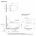  Bồn cầu 1 khối TOTO MS857CDW15#XW nắp điện tử Washlet C5 TCF24460AAA giấu dây 