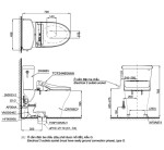  Bồn cầu TOTO CS986CGW15#XW 2 khối nắp điện tử Washlet C5 TCF24460AAA giấu dây 