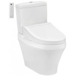  Bồn cầu TOTO CS948CDW15#XW 2 khối nắp điện tử Washlet C5 TCF24460AAA giấu dây 