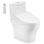  Bồn cầu TOTO CS838CDW15#XW 2 khối nắp điện tử Washlet C5 TCF24460AAA giấu dây 
