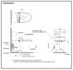  Bồn cầu TOTO CS838CDW15#XW 2 khối nắp điện tử Washlet C5 TCF24460AAA giấu dây 