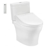  Bồn cầu TOTO CS769CDRW15#XW 2 khối nắp điện tử Washlet C5 TCF24460AAA giấu dây 
