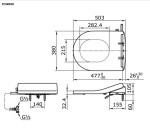  Nắp bồn cầu rửa cơ TOTO TCW09S#W 2 chế độ rửa trước & sau 