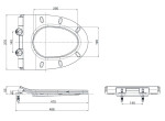  Nắp bồn cầu đóng êm TOTO TC600VS#W