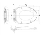  Nắp bồn cầu đóng êm TOTO TC393VS#W