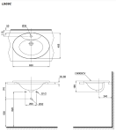  Chậu lavabo dương vành TOTO L909C#XW