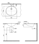  Chậu lavabo dương vành TOTO L762#XW 