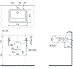  Chậu rửa mặt lavabo âm bàn TOTO LT505T#XW 