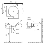  Chậu rửa mặt lavabo bán âm TOTO LT533R#XW