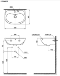  Chậu lavabo treo tường TOTO LT240CS#W