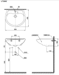  Chậu lavabo treo tường TOTO LT300C#W