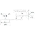 Bát Sen TOTO TBW07003A#BFG Tròn 300mm Dòng G Gắn Tường Màu Vàng Pháp Mờ