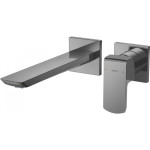 Vòi Lavabo TOTO TLG02311BB#BGP Nóng Lạnh Gắn Tường Màu Xám Than Chì Mờ