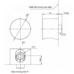 Cút Nối Tường TOTO TBW07021A#BRG Kèm Gác Sen Màu Vàng Hồng