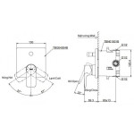 Van Điều Chỉnh TOTO TBG04304BB#MBL Âm Tường Kèm Nút Chuyển Hướng Màu Đen