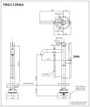  Vòi xả bồn tắm TOTO TBG11306AA#MBL đặt sàn nóng lạnh 