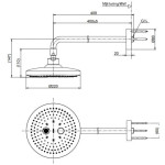 Bát Sen Gắn Tường TOTO TBW01004BB#MBL 2 Chế Độ Đen Mờ