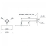 Bát Sen TOTO TBW07003A#MBL Tròn 300mm Dòng G Gắn Tường Màu Đen Mờ