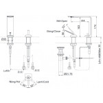 Vòi Lavabo TOTO TLP02304B#PN Nóng Lạnh
