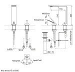  Vòi lavabo nóng lạnh ZL TOTO TLP02307B 