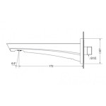  Vòi xả bồn âm tường GE TOTO TBG07001B#MBL