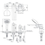 Vòi xả bồn tắm TOTO nóng lạnh TBG07305AA#MBL 