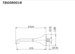  Vòi xả bồn âm tường GC TOTO TBG08001B 