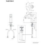  Vòi lavabo nóng lạnh GE TOTO TLG07301V 