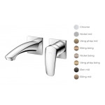 Vòi Lavabo TOTO TLG09307BB#MBL Nóng Lạnh Gắn Tường Màu Đen Mờ