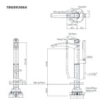 Vòi Sen Xả Bồn Tắm TOTO TBG09306AA#MBL Kèm Tay Sen Đặt Sàn Màu Đen Mờ