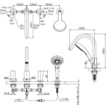  Vòi xả bồn tắm TOTO TBG11202A nóng lạnh kèm tay sen 