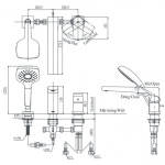  Vòi xả bồn tắm TOTO TBG10305AA nóng lạnh kèm tay sen 