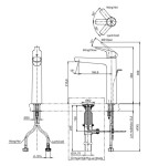 Vòi Lavabo TOTO TLP02310BA#MBL Nóng Lạnh Gắn Tường Màu Đen Mờ