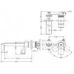  Vòi lavabo nóng lạnh gắn tường GA TOTO TLG04310BB 